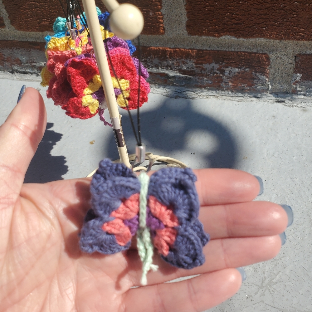 Crocheted butterfly - Handmade